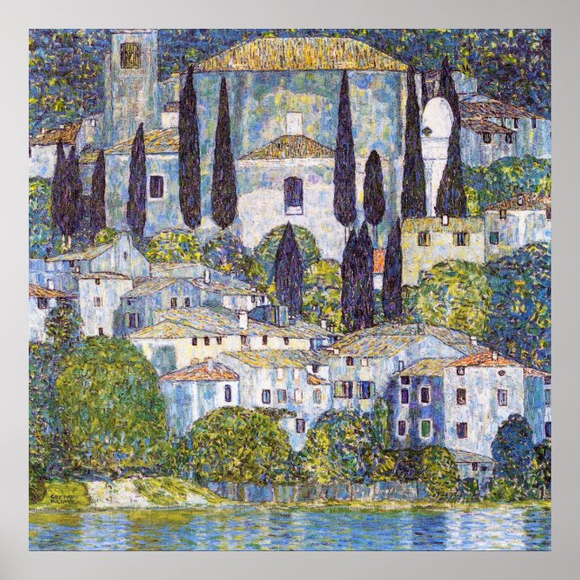 Church in Cassone, Gustav Klimt Poster (Front)