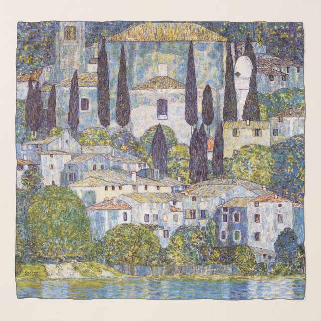 Church in Cassone, Gustav Klimt Scarf (Front)
