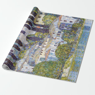Church in Cassone, Gustav Klimt Wrapping Paper