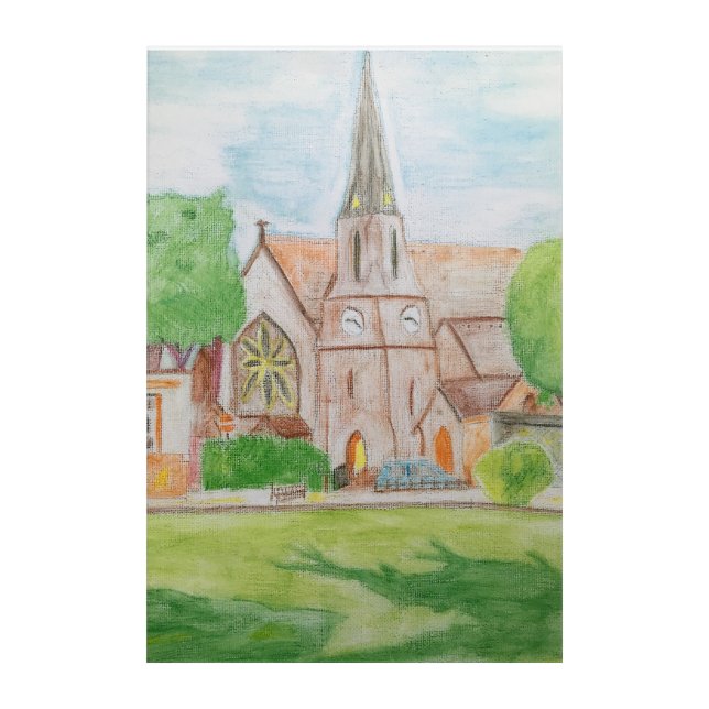 Church in Essex  Acrylic Print (Front)
