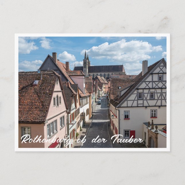 Church in Rothenburg ob der Tauber, Germany Postcard (Front)