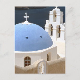 Church in Santorini Greece Postcard