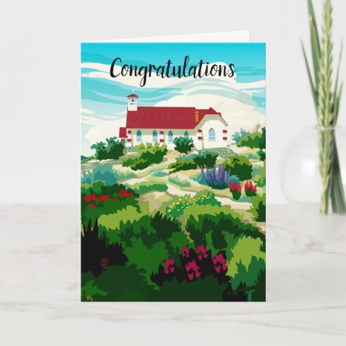 Church in Silver City Idaho Card