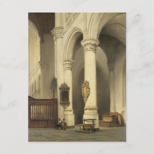 Church Interior c 1840 _ c 1848 John Bosboom  Postcard