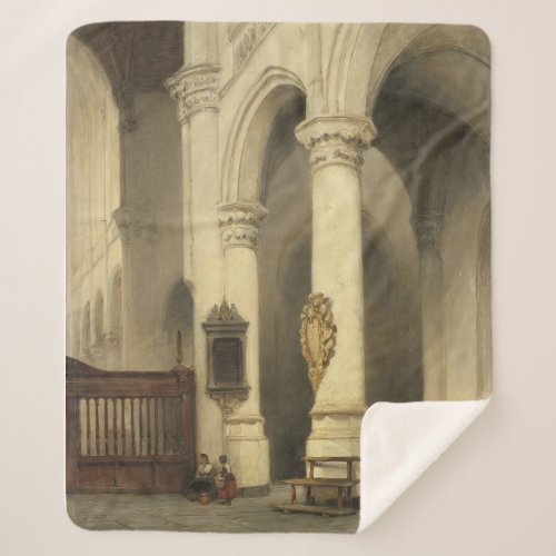 Church Interior c 1840 _ c 1848 John Bosboom  Sherpa Blanket