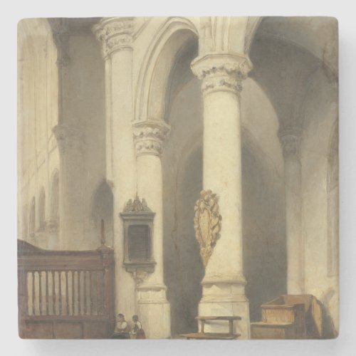 Church Interior c 1840 _ c 1848 John Bosboom  Stone Coaster