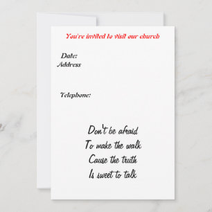 Church invitation