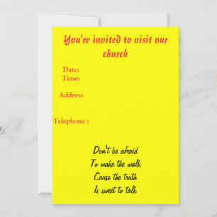 Church invitation