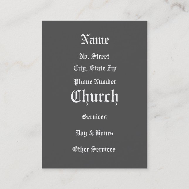 Church Invite Card (Front)