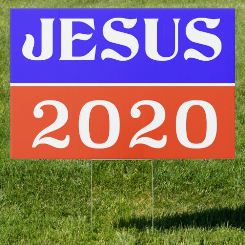 Church Jesus 2020 Large Election Sign