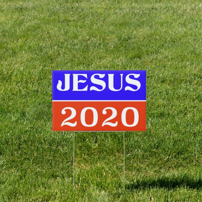 Church Jesus 2020 Small Election Sign (Insitu)