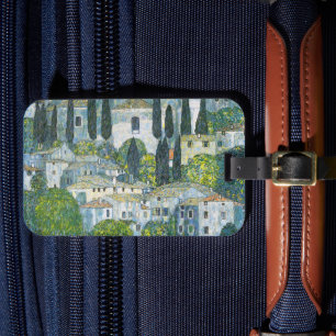 Church (Kirche) in Cassone by Gustav Klimt Luggage Tag