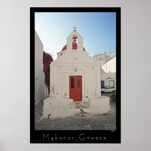Church Kitty - Mykonos Poster