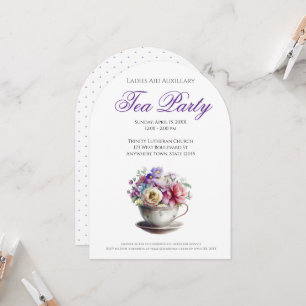 Church Ladies Tea Party Ideas Invitation