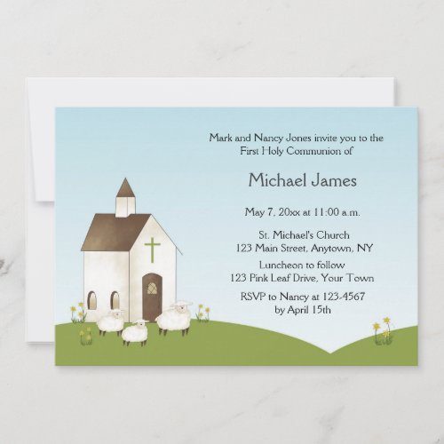 Church, Lambs Communion Invitation