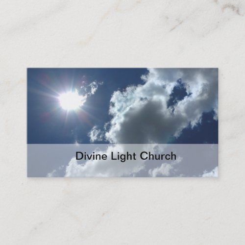 Church Light Beams Thee Business Card