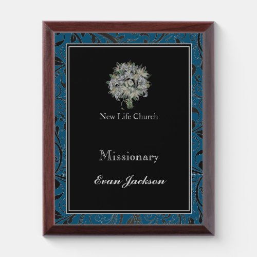 Church Lily Plaque