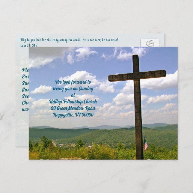 Church Mailer Easter Service Invitation (Front/Back)