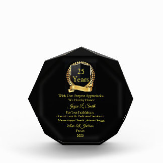 Church Member Appreciation Acrylic Award