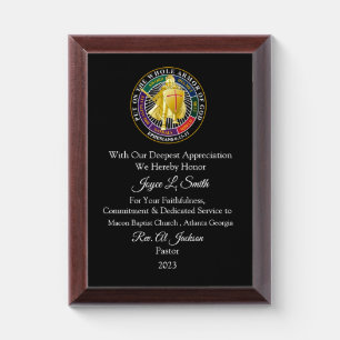 Church Member Appreciation Award Plaque