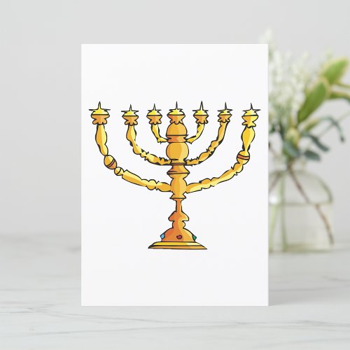 Church Menorah Invitation