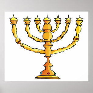 Church Menorah Poster