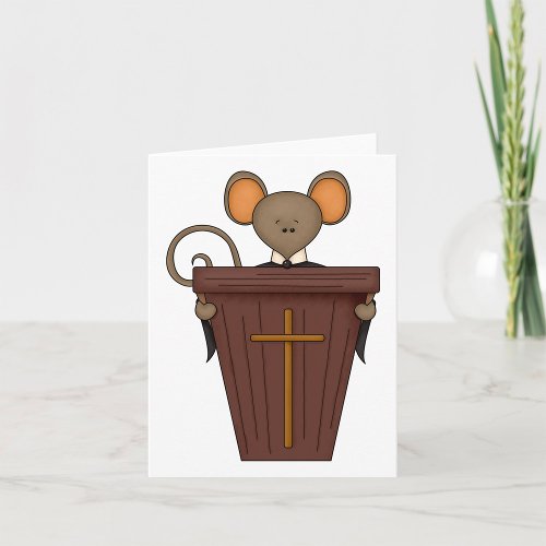 Church Mouse Card