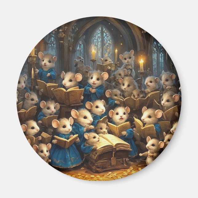 Church Mouse Choir  Magnet (Front)