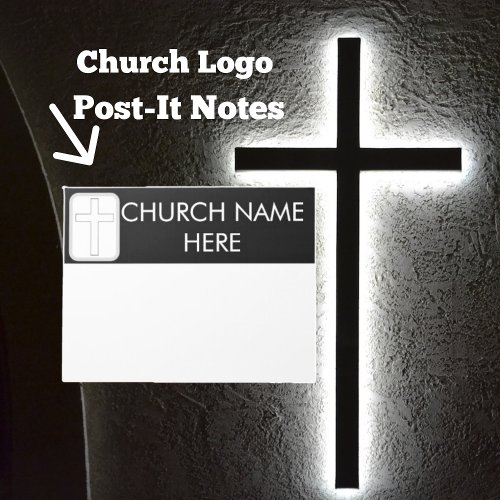 Church Name with Cross Pastor Christian Notepad
