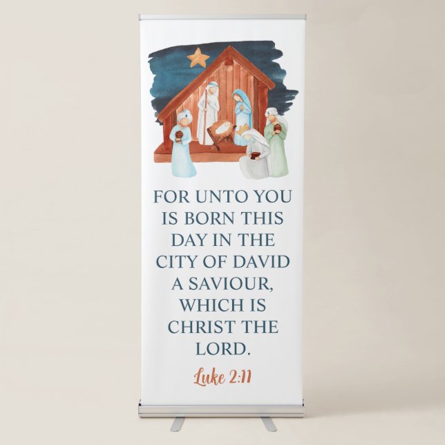 Church Nativity Christmas Banner (Front)