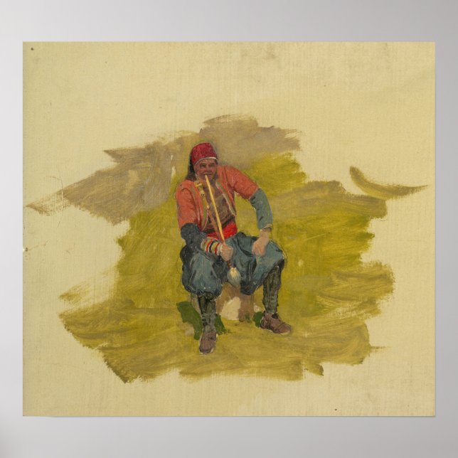 Church - Near East Man Donkey 1868 Poster (Front)