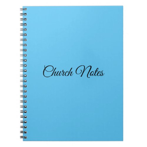 Church Notes  Notebook