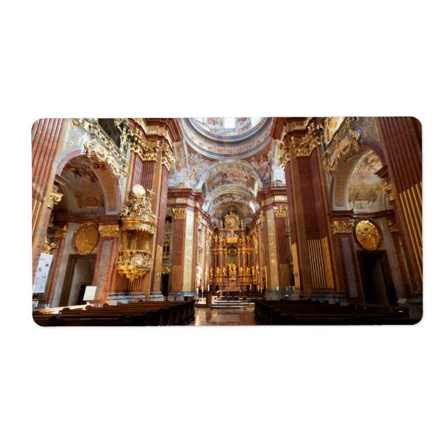 Church Of Abbey Melk, Lower Austria Label (Front)
