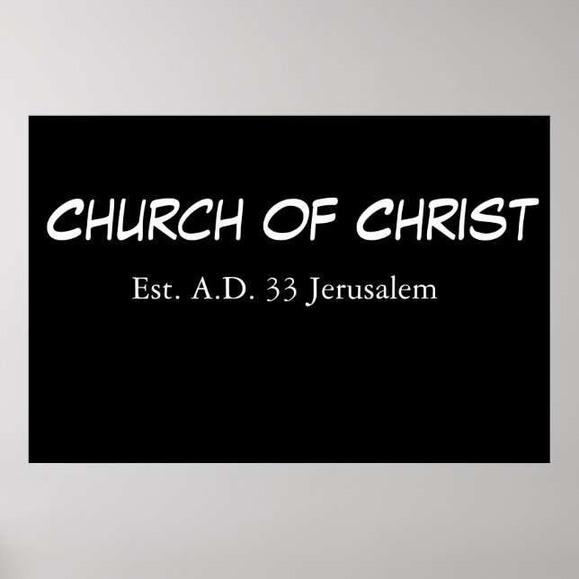 Church Of Christ (est.) Poster (Front)