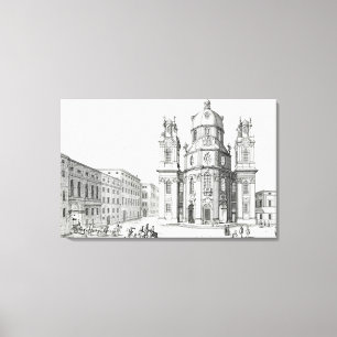 Church of Notre Dame, Salzburg, Austria, from 'Ent Canvas Print
