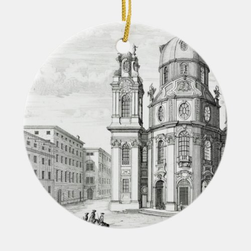 Church of Notre Dame Salzburg Austria from Ent Ceramic Ornament