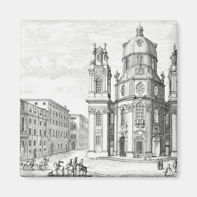 Church of Notre Dame, Salzburg, Austria, from 'Ent Magnet (Front)