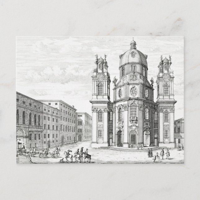Church of Notre Dame, Salzburg, Austria, from 'Ent Postcard (Front)