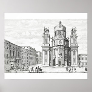 Church of Notre Dame, Salzburg, Austria, from 'Ent Poster