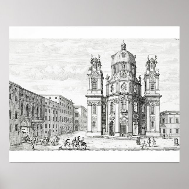 Church of Notre Dame, Salzburg, Austria, from 'Ent Poster (Front)
