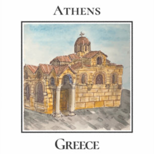 Church of Panaghia Kapnikarea, Athens, Greece Sticker
