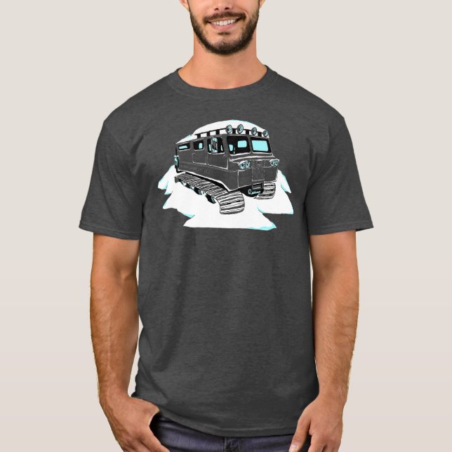 Church of Powder Day Saints Church Van Ski T-Shirt (Front)
