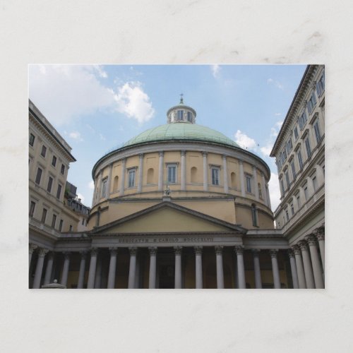 Church of Saint Charles Borromeo _ Milan Italy Postcard