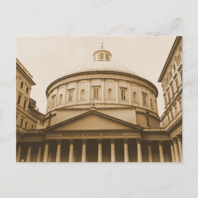 Church of Saint Charles Borromeo Milano, Italia Postcard (Front)
