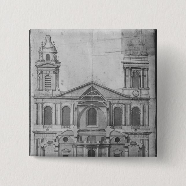 Church of Saint-Sulpice Pinback Button (Front)