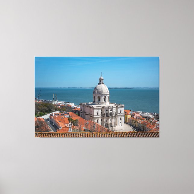 Church of Santa Engracia in Lisbon, Portugal Canvas Print (Front)