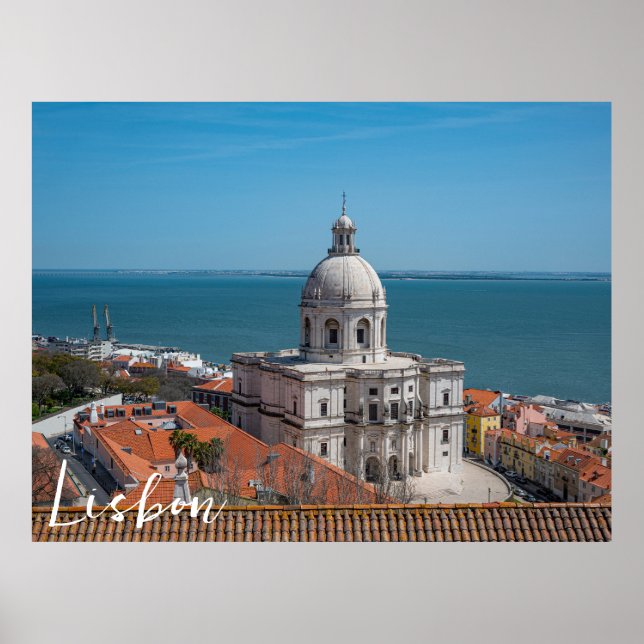 Church of Santa Engracia in Lisbon, Portugal Poster (Front)