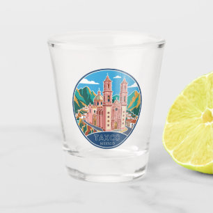 Church of Santa Prisca Mexico Shot Glass