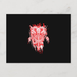 Church Of Satan Gift All Hail Goat Satanic Baphome Postcard