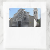 Church of St Andrew in Levanto, La Spezia Italy Rectangular Sticker (Bag)